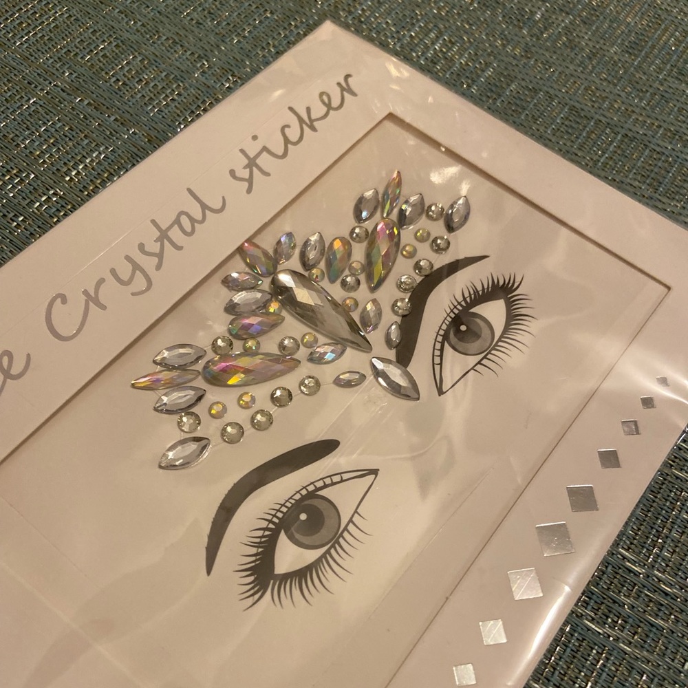NWT Face Bling Body Jewelry for Carnival & Raves (Style #2)